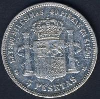 Spanyolország 1871. 5P Ag I.Amadeo T:3 ü. ph