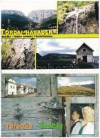 7 db MODERN erdélyi képeslap, a kiadás teljes kollekciója: Torockó és Tordai hasadék / 7 modern Transylvanian postcards: Rimetea, Cheile Turzii