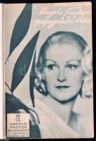 1935 Színházi Élet. XXV. évf. 47. -52 sz. (Egybekötve.) Nagyon gazdag képanyaggal illusztrált, benne Angelo fotókkal és reklámokkal is. Korabeli reklámokkal. Kopott egészvászon-kötésben.