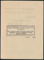 1945  Német nyelvű, német katonákhoz címzett szovjet röplap