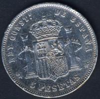 Spanyolország 1888. 5P Ag XIII.Alfonz T:3 ph