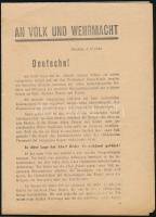 1944 Néphez és katonákhoz címzett német nyelvű szovjet röplap