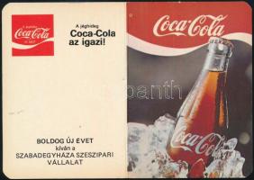 1983 Coca-Cola kártyanaptár, kihajtható