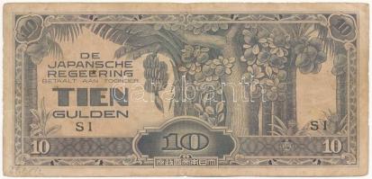 Holland Kelet-India / Japán megszállás 1941. 10c T:III Netherlands East Indies / Japanese occupation 1941. 10 Cents C:F Krause P#125c