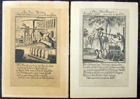 2 db XIX. századi metszet