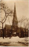 Montréal, Christ Church Cathedral in winter