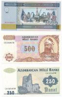 Azerbajdzsán 1992. 250M + 1993. 500M + 2001. 1000M T:I Azerbaijan 1992. 250 Manat + 1993. 500 Manat + 2001. 1000 Manat C:UNC