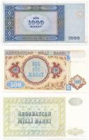 Azerbajdzsán 1992. 250M + 1993. 500M + 2001. 1000M T:I
Azerbaijan  1992. 250 Manat + 1993. 500 Mana...