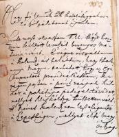 cca 1730 Berzéte, Felvidék, kassai kerület. 370 db levelet tartalmazó könyv vegyes nyelveken. / Brzo...