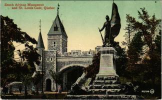 Quebec City, South African Monument and St. Louis Gate (EK)