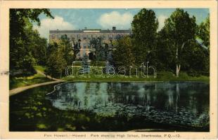 Sherbrooke (Quebec), Howard Park showing High School (crease)