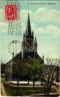 1914 Montréal, St. Patricks Church. TCV card (EK)