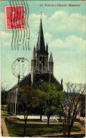 1914 Montréal, St. Patrick&#039;s Church. TCV card (EK)