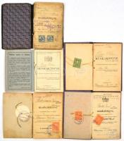 cca 1930 5 db munkakönyv