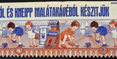 Régi Franck kávépótlós (2 db), Szent István cikória (1 db) és egyéb illusztrált, nem reklámos papír ...