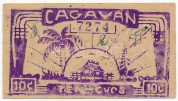 Fülöp-szigetek / Cagayan 1942 (DN). 10c T:III
Philippines / Cagayan 1942 (ND). 10 Centavos C:F