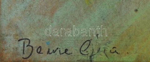 Bene jelzéssel: Absztrakt kompozíció. Akvarell, papír, kartonra kasírozva, 20x30 cm