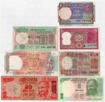 India 5xklf bankjegy T:I-III tűlyukak India 5xdiff banknotes C:UNC-F pin holes