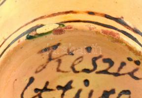 XIX. sz. pálinkás hordó festett felirattal "Tompa Ferencz számára és örömégen vigalmára és nejé...