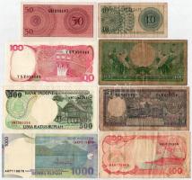Indonézia 8xklf bankjegy T:I-III
Indonesia 8xdiff banknotes C:UNC-F