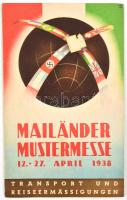 1938 Mailander Mustermesse kiadvány térképpel / Exhibition booklet with map