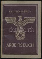 cca 1940 Német munkakönyv / German Labour pass