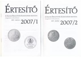 Magyar Éremgyűjtők Egyesülete - Értesítő 2005-2009 között megjelent 6 lapszáma