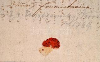 1769-1770 Vöröskő (ma: Červený Kameň, SK), Terstyánszky Miklós birtokos latin nyelvű levele Pruszkár...