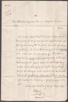 1839 Jedlersdorf (ma Bécs része), a kerületi bíróság ex offo levele a bécsi magisztrátusnak hivatali...