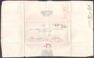 1855 Graz, a kerületi bíróság ex offo levele a linzi kerületi bíróságnak hivatali ügyben, német nyel...