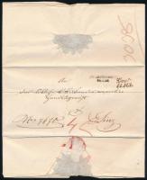 1855 Graz, a kerületi bíróság ex offo levele a linzi kerületi bíróságnak hivatali ügyben, német nyel...