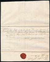 1767 Kőszeghy László trencséni alispán levele aulendorfi Königsegg Ferenc Xavér báró tábornok, földb...