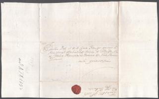 1767 Kőszeghy László trencséni alispán levele aulendorfi Königsegg Ferenc Xavér báró tábornok, földb...