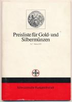 Numismatik - Presiliste Nr. 7 Herbst 1978. Schweizerische Bankgesellschaft, Gold & Numismatik SBG, 1978.