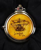 Heritage collection Leonardo Da Vinci típusú mechanikus, gyűjtői zsebóra, eredeti dobozában, újszerű...