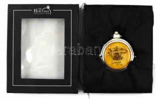 Heritage collection Leonardo Da Vinci típusú mechanikus, gyűjtői zsebóra, eredeti dobozában, újszerű...