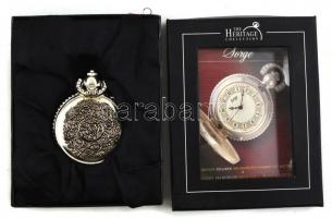 Heritage collection Sorge típusú mechanikus, gyűjtői zsebóra, eredeti dobozában, leírással, újszerű ...