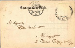 1898 Torpedoboot-Deck-Lanzier-Apparat. K.u.K. Kriegsmarine / Osztrák-Magyar Haditengerészet torpedóv...