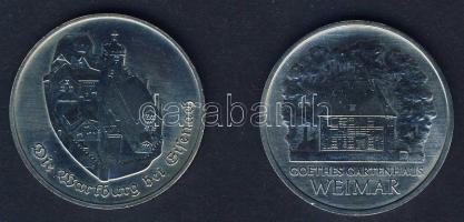 NDK 1982. 5M "Goethe-Weimar" + 5M "Goethe-Eisenach" T:BU