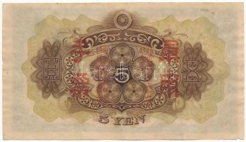Kína / Japán megszállás 1938-1944. 5Y T:III
China / Japanese occupation 1938-1944. 5 Yen C:F
Kraus...