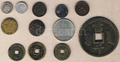 Kis vegyes külföldi tétel, régi és új  benne Kína, Hollandia, NDK, összesen 12db, benne 2db Ag T:veg...