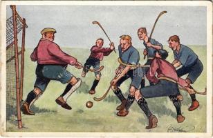 Field hockey, sport. B.K.W.I. 923-3. s: Fritz Schönpflug (small tear)