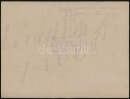 cca 1935 Gajzágó László díszdoktorrá avatásáról készült fotó, Kaulich Rudolf műterméből, hátulján pe...