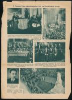 cca 1935 Gajzágó László díszdoktorrá avatásáról készült fotó, Kaulich Rudolf műterméből, hátulján pe...