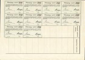 1911. "Kassai Keresztény Iparos- és Munkásfogyasztási Szövetkezet" részjegye 10K-ról, szel...