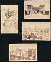 cca 1870 München 4 db vizitikártya méretű fotó / 4 vintage photos of München.