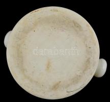 Nagyméretű Drasche polcelán patikai mozsár, jelzett, m: 13,5 cm