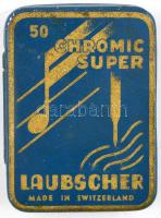 Laubscher gramofontű doboz festett fém