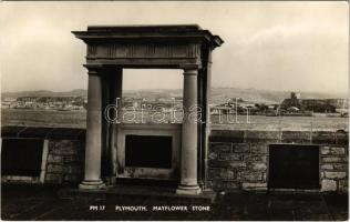 Plymouth, Mayflower Stone. Published by Sellicks Ltd.