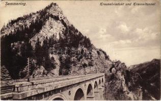 1910 Semmering, Krauselviadukt und Krauseltunnel / railway bridge and tunnel. Kunstverlag S. Frank No. 737/20. (EK)